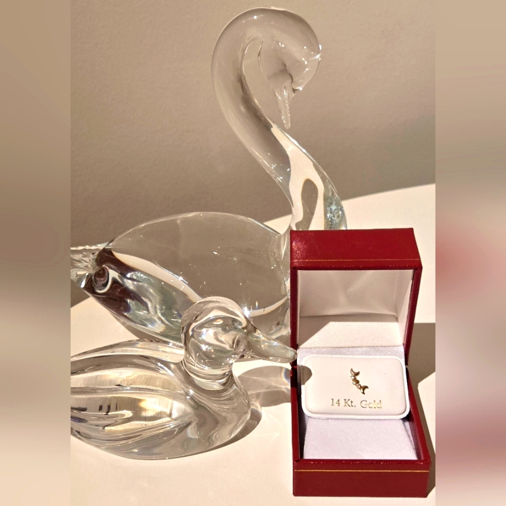 Delicate 14K Yellow Gold Crescent Moon Earring with Cubic Zirconia